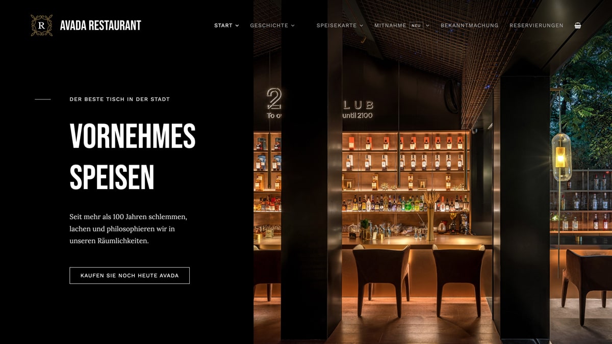 Webdesign Bad Oeynhausen Referenz eines Restaurants.